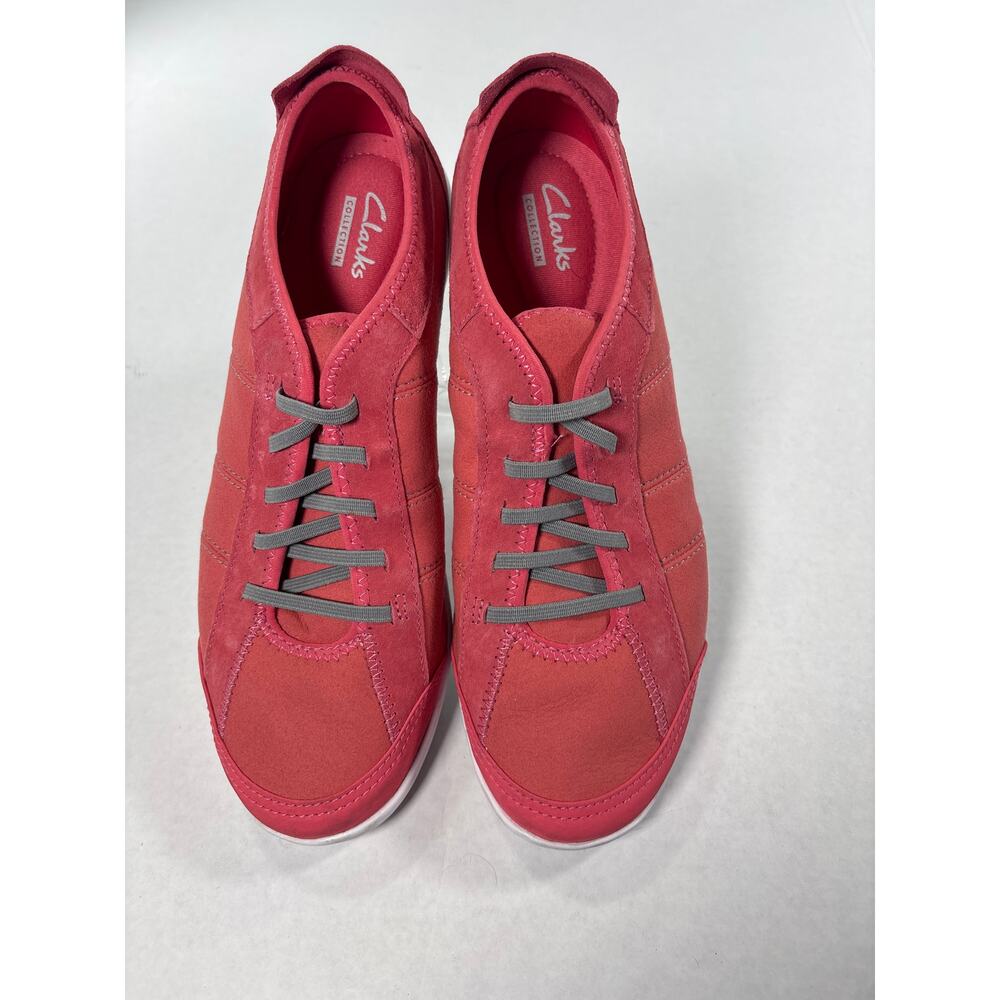 Clarks Coral Nubuck Leather Slip On Sneakers - Women's 8M